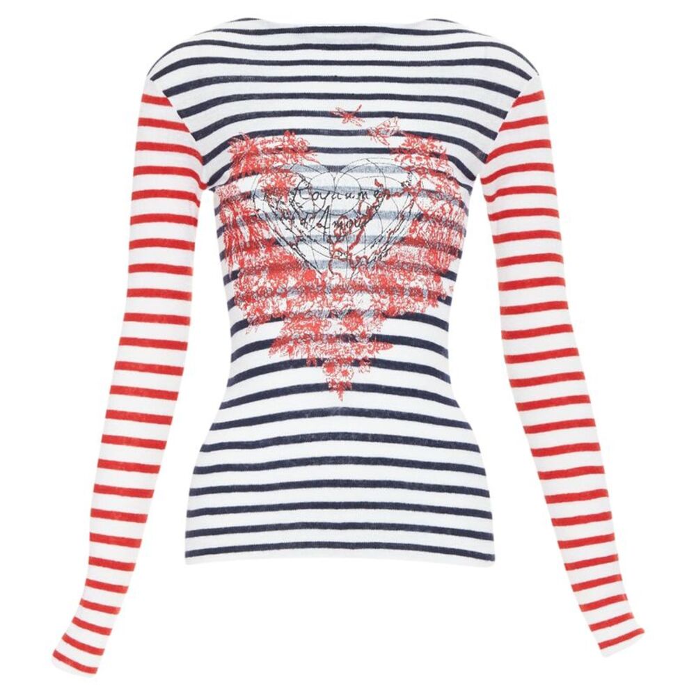 Dior Dioramour D-Royaume dAmour striped heart sweater
